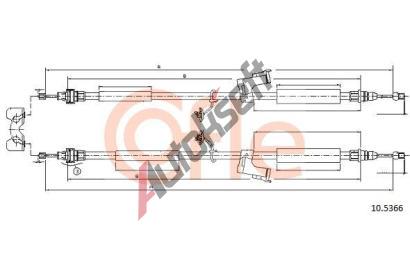 COFLE Tan lanko parkovac brzdy CFL 10.5366, 10.5366