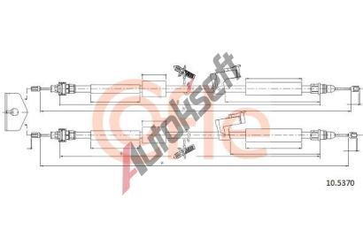 COFLE Tan lanko parkovac brzdy CFL 10.5370, 10.5370