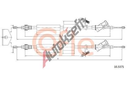 COFLE Tan lanko parkovac brzdy CFL 10.5371, 10.5371