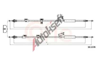 COFLE Tan lanko parkovac brzdy CFL 10.5378, 10.5378
