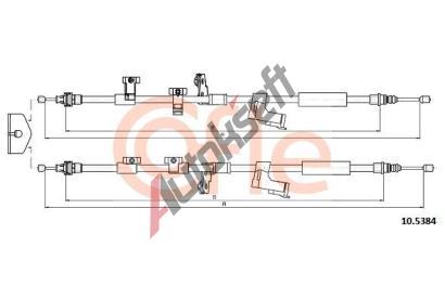 COFLE Tan lanko parkovac brzdy CFL 10.5384, 10.5384