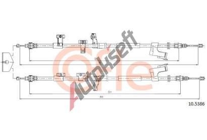 COFLE Tan lanko parkovac brzdy CFL 10.5386, 10.5386