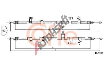 COFLE Tan lanko parkovac brzdy CFL 10.5392, 10.5392