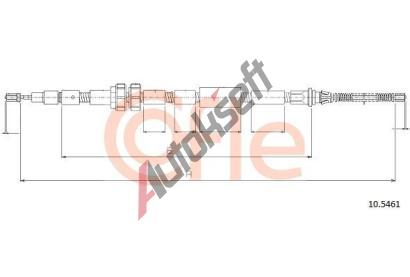 COFLE Ta�n� lanko parkovac� brzdy CFL 10.5461, 10.5461