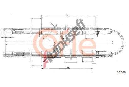COFLE Ta�n� lanko parkovac� brzdy CFL 10.560, 10.560