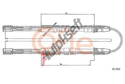 COFLE Ta�n� lanko parkovac� brzdy CFL 10.562, 10.562