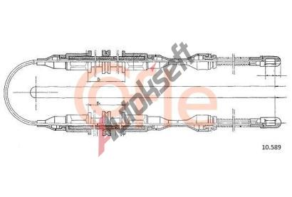 COFLE Tan lanko parkovac brzdy CFL 10.589, 10.589