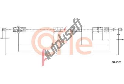 COFLE Tan lanko parkovac brzdy CFL 10.5971, 10.5971