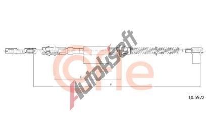 COFLE Ta�n� lanko parkovac� brzdy CFL 10.5972, 10.5972