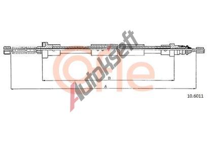 COFLE Tan lanko parkovac brzdy CFL 10.6011, 10.6011