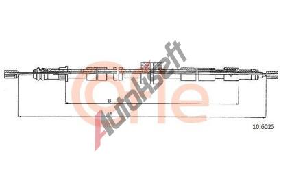 COFLE Tan lanko parkovac brzdy CFL 10.6025, 10.6025