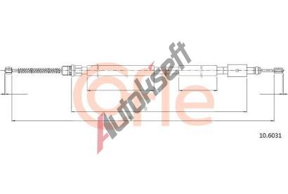 COFLE Tan lanko parkovac brzdy CFL 10.6031, 10.6031
