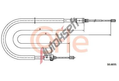COFLE Tan lanko parkovac brzdy CFL 10.6035, 10.6035