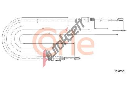 COFLE Tan lanko parkovac brzdy CFL 10.6036, 10.6036