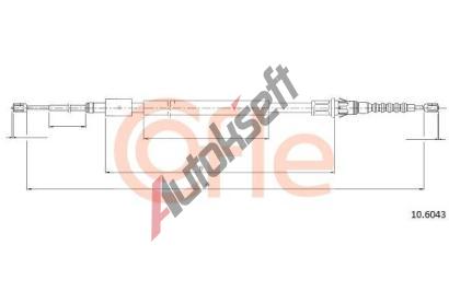 COFLE Tan lanko parkovac brzdy CFL 10.6043, 10.6043