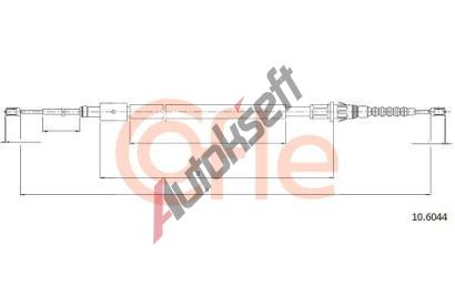 COFLE Tan lanko parkovac brzdy CFL 10.6044, 10.6044