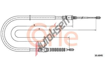 COFLE Tan lanko parkovac brzdy CFL 10.6045, 10.6045