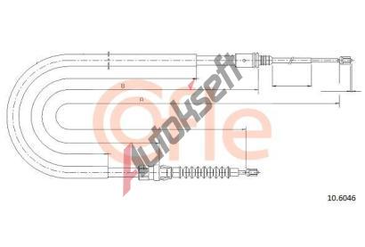 COFLE Tan lanko parkovac brzdy CFL 10.6046, 10.6046