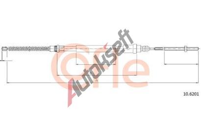 COFLE Tan lanko parkovac brzdy CFL 10.6201, 10.6201