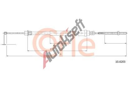 COFLE Tan lanko parkovac brzdy CFL 10.6203, 10.6203