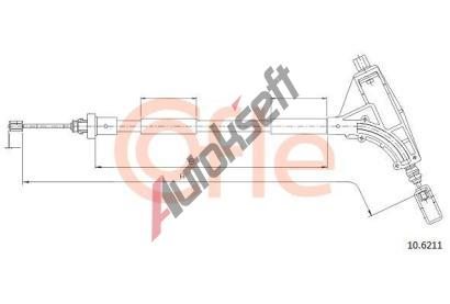 COFLE Tan lanko parkovac brzdy CFL 10.6211, 10.6211