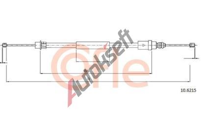 COFLE Tan lanko parkovac brzdy CFL 10.6215, 10.6215