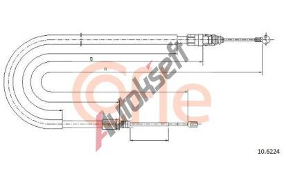COFLE Tan lanko parkovac brzdy CFL 10.6224, 10.6224