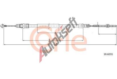 COFLE Tan lanko parkovac brzdy CFL 10.6231, 10.6231