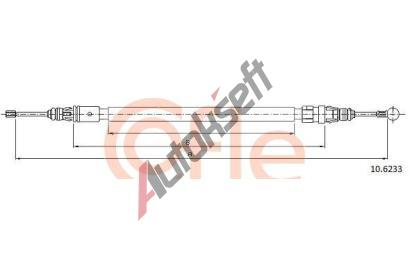 COFLE Tan lanko parkovac brzdy CFL 10.6233, 10.6233