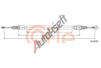 COFLE Tan lanko parkovac brzdy CFL 10.6235, 10.6235