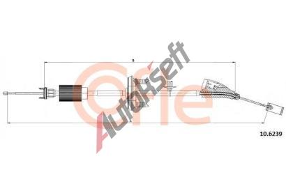 COFLE Tažné lanko parkovací brzdy CFL 10.6239, 10.6239 COFLE Tažné lanko parkovací brzdy CFL 10.6239, 10.6239