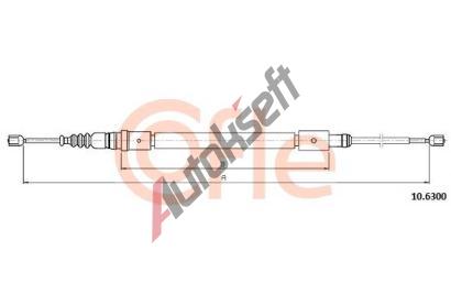 COFLE Ta�n� lanko parkovac� brzdy CFL 10.6300, 10.6300
