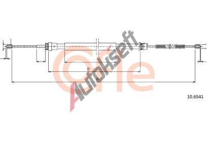 COFLE Tan lanko parkovac brzdy CFL 10.6541, 10.6541