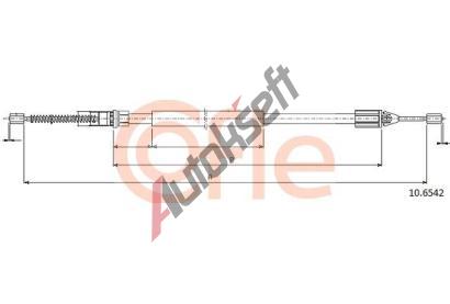 COFLE Tan lanko parkovac brzdy CFL 10.6542, 10.6542