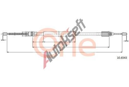 COFLE Tan lanko parkovac brzdy CFL 10.6543, 10.6543