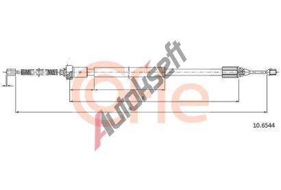 COFLE Tan lanko parkovac brzdy CFL 10.6544, 10.6544