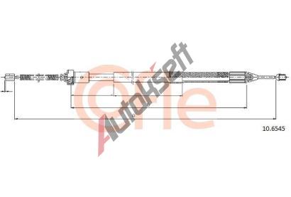 COFLE Tan lanko parkovac brzdy CFL 10.6545, 10.6545