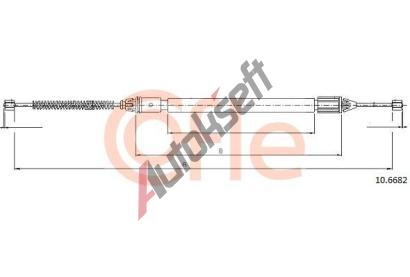 COFLE Tan lanko parkovac brzdy CFL 10.6682, 10.6682