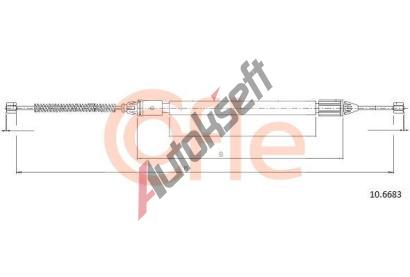 COFLE Ta�n� lanko parkovac� brzdy CFL 10.6683, 10.6683