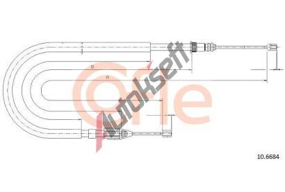 COFLE Tan lanko parkovac brzdy CFL 10.6684, 10.6684