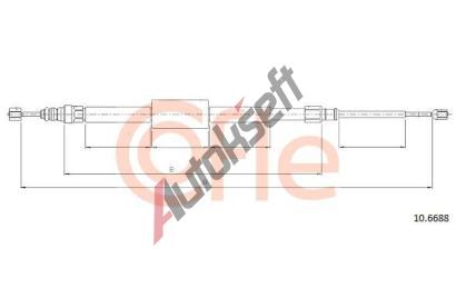 COFLE Tan lanko parkovac brzdy CFL 10.6688, 10.6688