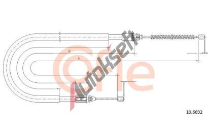 COFLE Tan lanko parkovac brzdy CFL 10.6692, 10.6692