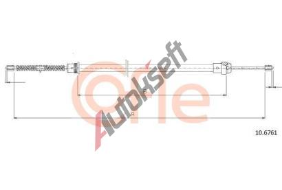 COFLE Ta�n� lanko parkovac� brzdy CFL 10.6761, 10.6761