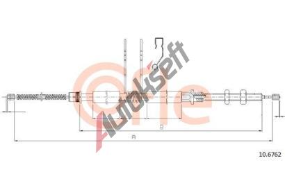 COFLE Ta�n� lanko parkovac� brzdy CFL 10.6762, 10.6762