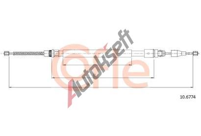 COFLE Ta�n� lanko parkovac� brzdy CFL 10.6774, 10.6774