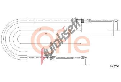 COFLE Tan lanko parkovac brzdy CFL 10.6791, 10.6791