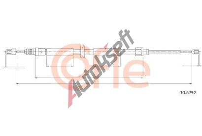 COFLE Tan lanko parkovac brzdy CFL 10.6792, 10.6792