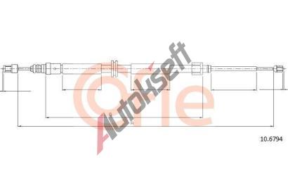 COFLE Tan lanko parkovac brzdy CFL 10.6794, 10.6794