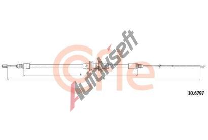 COFLE Tan lanko parkovac brzdy CFL 10.6797, 10.6797