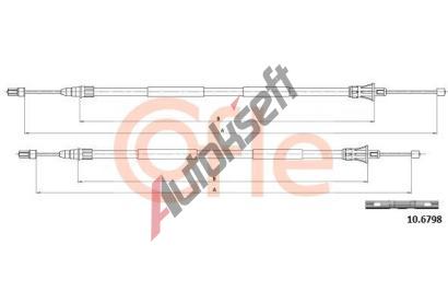 COFLE Tan lanko parkovac brzdy CFL 10.6798, 10.6798